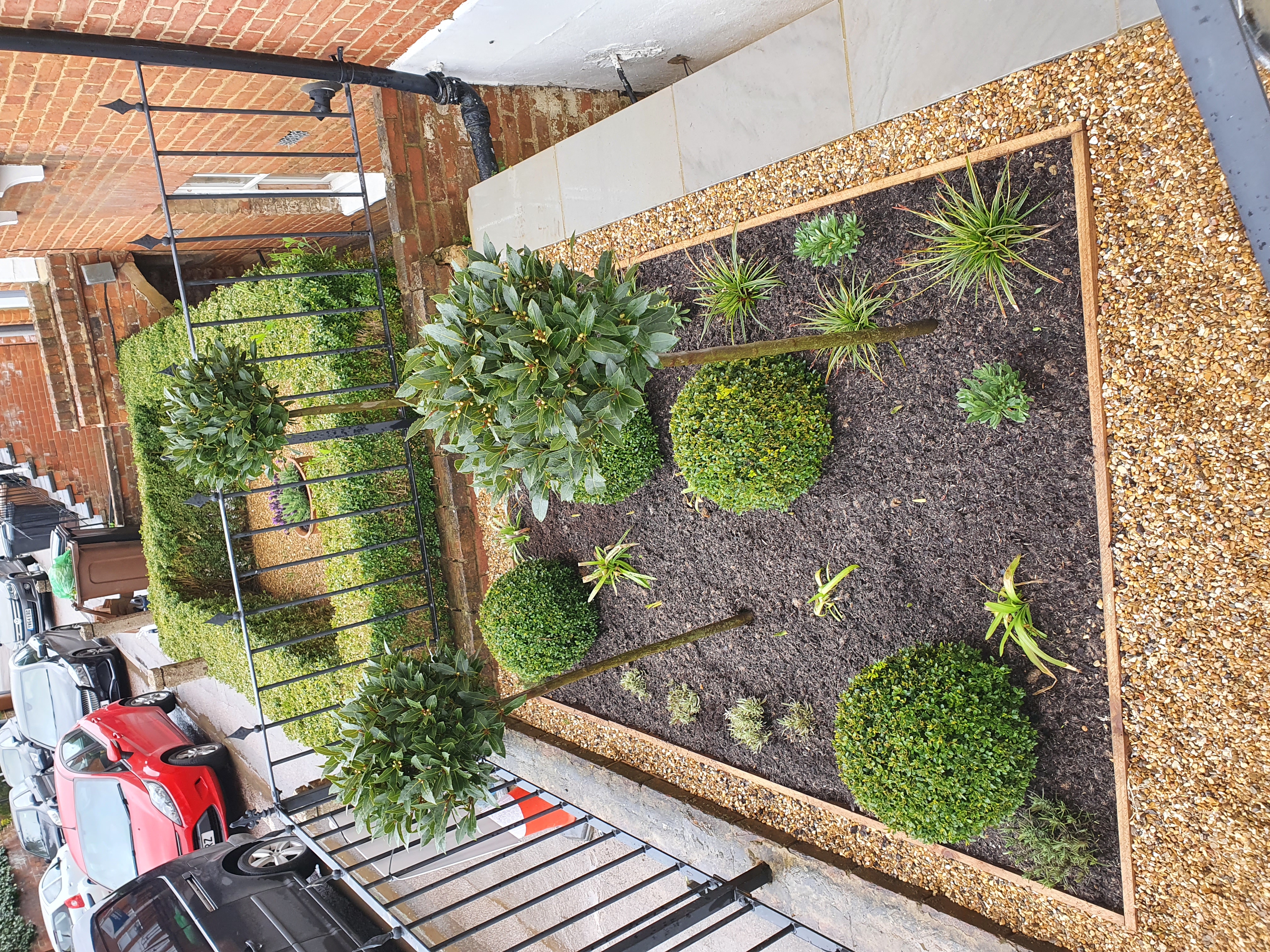 Contemporary Garden Oasis with modern landscaping